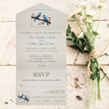 Mariage Spring Bluebirds