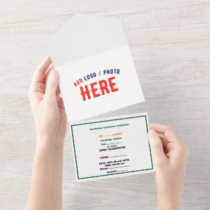 INVITATION TOUT EN UN MARQUE BLANCHE MODERNE ET PERSONNALISABLE VÉRIFIÉE