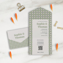 Mid Century Mod Retro Mariage Olive Green