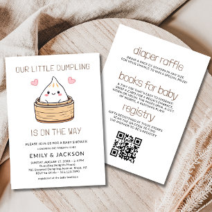 Invitation Tout en un mignon petit Baby shower de dumping
