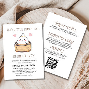 Invitation Tout en un mignon petit Baby shower de dumping