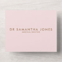 Minimaliste Moderne Docteur Professionnel Rose