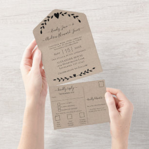 Invitation Tout En Un Mon âme a trouvé celui que j'aime forêt mariage