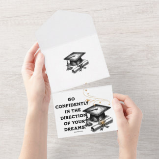 Invitation Tout En Un Motivation vintage minimaliste de la limite de gra