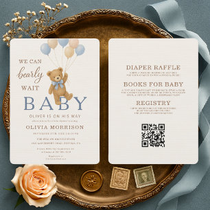 Invitation Tout en Un Nous Pouvons à Peine Attendre Baby Show