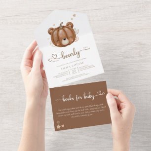 Invitation Tout En Un On peut attendre un petit Baby shower Citrouille