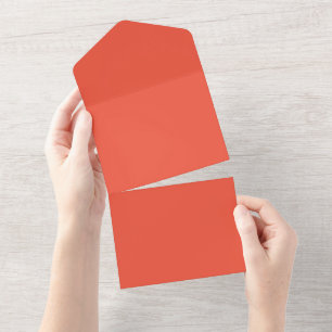 Invitation Tout En Un Orange Rouge #EC553E, Cuivre Pâle
