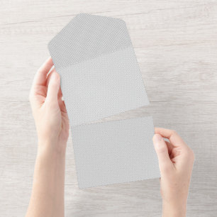 Invitation Tout En Un Panneau de fond gris moderne à pois pour événement