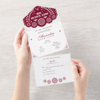 Papel Bourgogne Picado Mis Quince Años