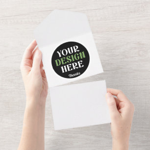 Invitation Tout En Un personnalisé, unique, élégant et minimaliste hersh