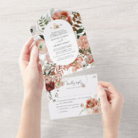 PixDezines Autumn Watercolor Flowers Marsala All I