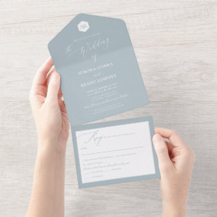 Invitation Tout En Un PixDezines Luxe Calligraphie do-it-yourself Couleu