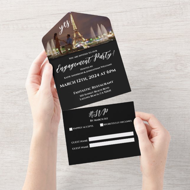 Invitation Tout En Un Plan d'action Paris-Photo (Déchirure)