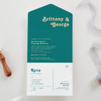 Rétro moderne | Sceau Turquoise et envoi