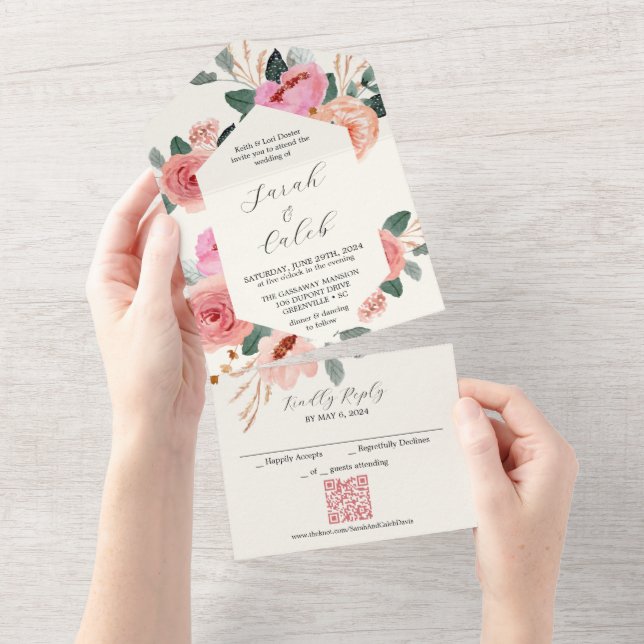 Invitation Tout En Un Rêve de paix (Déchirure)