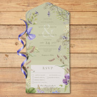Russe Lavender Fleurs sauvages Sage Trois Dîner