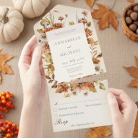 Rustique Cottage Core Automne Crème Fleur sauvage