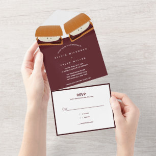 Invitation Tout En Un S’more Mariage alimentaire