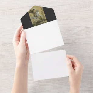 Invitation Tout En Un Saint George – Premium "Sunburst Gold" Art