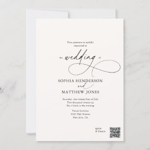 Invitation Tout En Un Script Calligraphie Photo Mariage Ivoir