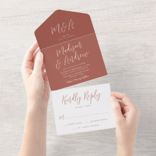Invitation Tout En Un Simple Script Rust Mariage