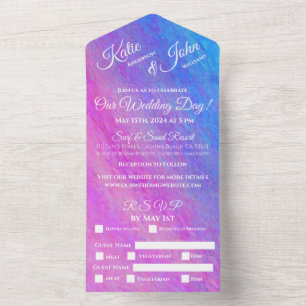 Invitation Tout En Un Stardust Sea-Mariage-Beach - Tout en un