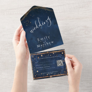 Invitation Tout En Un Starry Night Romance Mariage