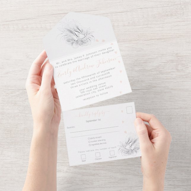 INVITATION TOUT EN UN VIEUX ARGENT, INSÉPARABLES, (Déchirure)