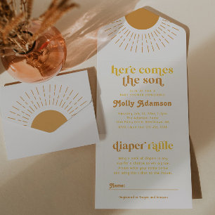 Invitation Tout En Un Voici l'invitation du Baby shower Son Boy