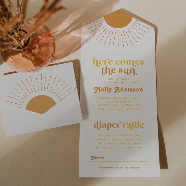 Invitation Tout En Un Voici l'invitation du Baby shower Son Boy (Créateur téléchargé)