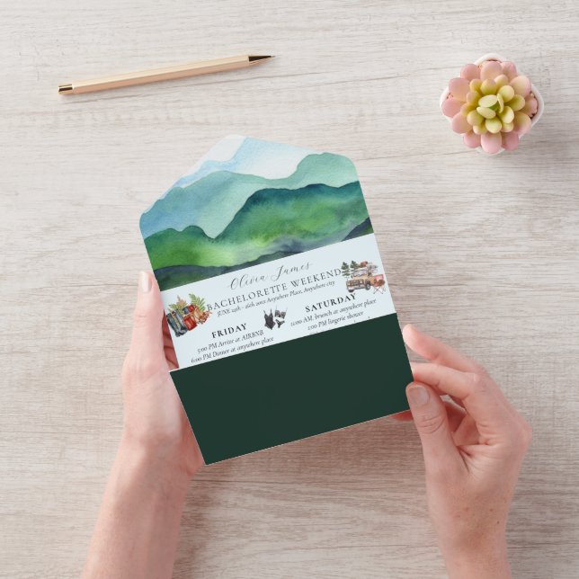 Invitation Tout En Un Voyage de camp Bachelorette week-end (Vidéo)
