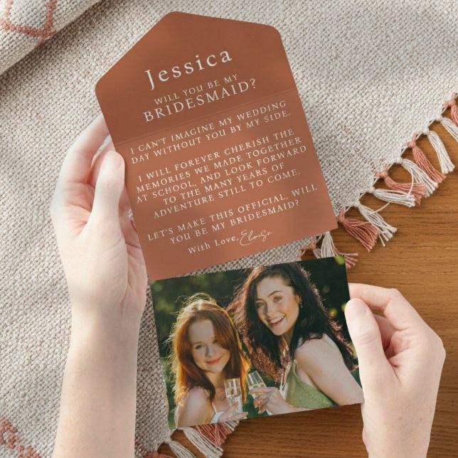 Invitation Tout En Un Will You Be My Bridesmaid Proposal Letter Photo (Pop the question to your bridal party with this Will You Be My Bridesmaid Proposal Letter!)