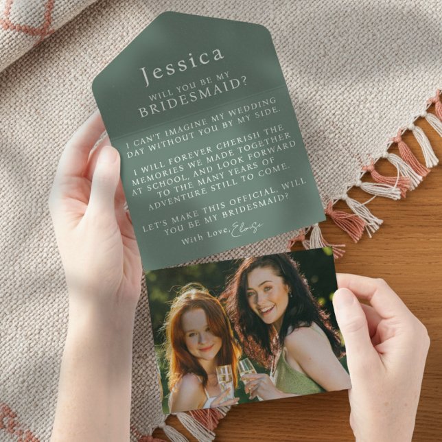 Invitation Tout En Un Will You Be My Bridesmaid Proposal Letter Photo (Pop the question to your bridal party with this Will You Be My Bridesmaid Proposal Letter!)