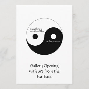 Invitation Tout est pendant qu'il devrait être