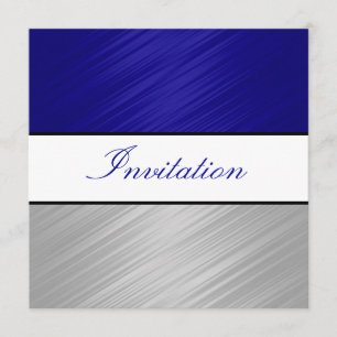 Invitation Tout occasionne la partie bleue de rayures