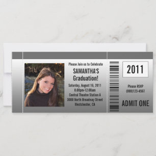 Invitation Toute année~ Photo Graduation Party Billet Invitat