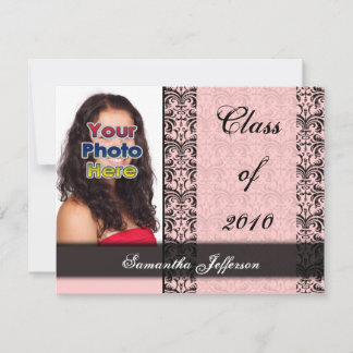 Invitation Toute année~ Photo personnalisée pour les diplômés