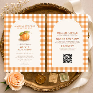 Invitation Toute dans un petit gingembre de citrouille Baby S