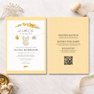 Invitation Toute dans une petite mignonne Baby Shower à carre