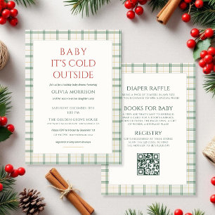 Invitation Toute en une Baby It's Cold Outside Baby Shower