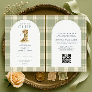 Invitation Toute en une nouvelle pour le club de golf Baby Sh