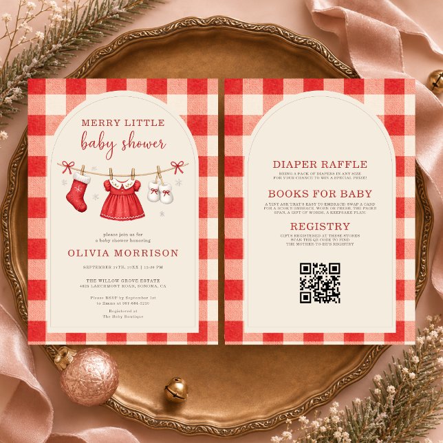 Invitation Toute en une petite fête de Noël pour bébé (Créateur téléchargé)