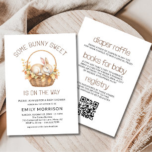 Invitation Toute en Une Some Bunny Sweet Baby Shower d'Automn