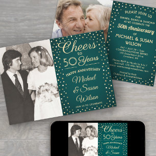 Invitation TOUTE Fête d'anniversaire 2 Photo Acclamations Fêt