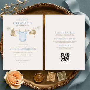 Invitation Toute la gamme de vêtements de petit cow-boy en co