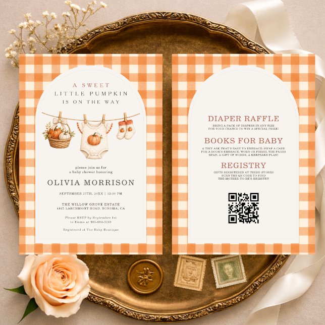 Invitation Toute la ligne de vêtements de bébé citrouille dan (Créateur téléchargé)