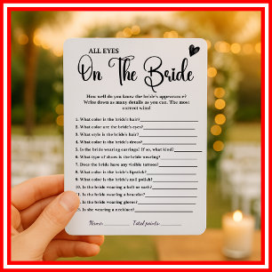 Invitation Toute l'attention sur le jeu de baby shower pour l