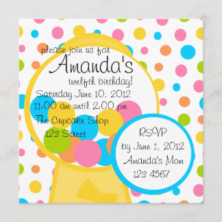 Invitation Toutes Ces Gumballs !