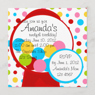 Invitation Toutes Ces Gumballs !