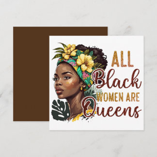 Invitation Toutes les femmes noires sont des reines
